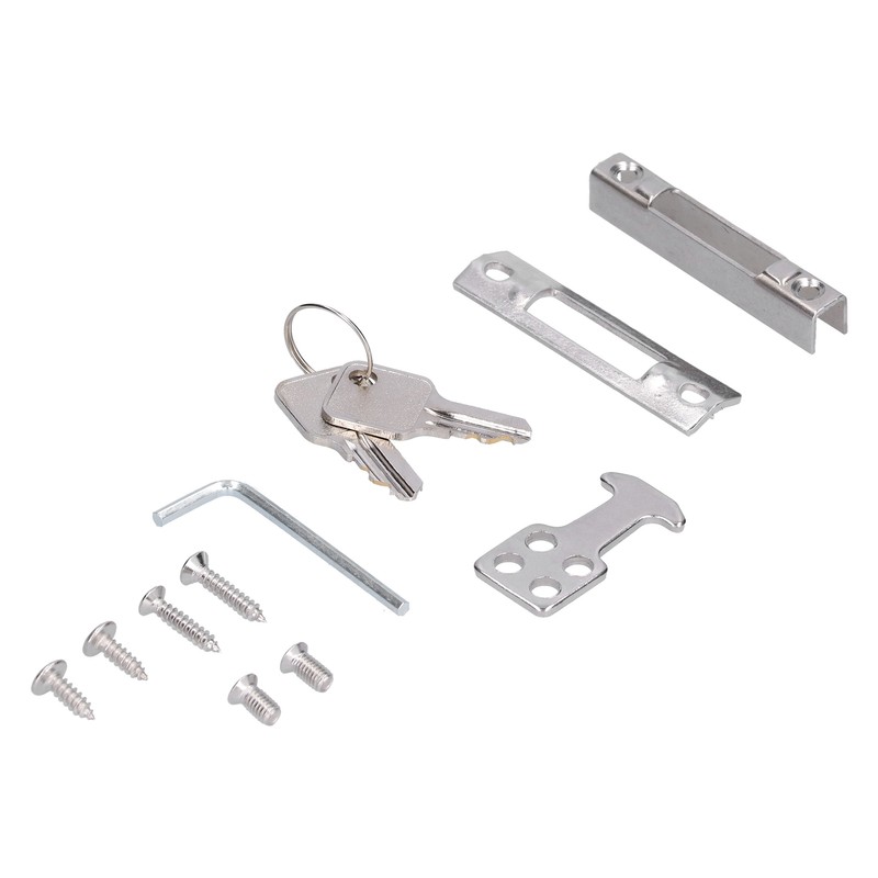 Sliding Door Lock Black Copper Zinc Alloy Lock Furniture Hardware
