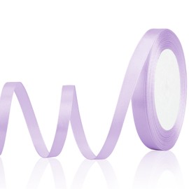 OALCQ Purple Ribbon For Gift Wrapping Light Purple Lavender Purple Ribbon Satin Ribbon 3/8 Inch 25 Yards Fabric Ribbon Perfect For Gift Wrapping Invitation Floral Hair Balloon Craft Party Wedding Decoration