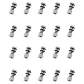 DGZZI 20PCS 8mm Diameter Wardrobe Partition Nails Single Glass Shelf Support Wine Cooler Fixed Tray Zinc Alloy Shelf Bracket Pin Suitable for Glass Wood Metal