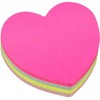 Heart-Shaped Sticky Note Cube Super Sticky Removable Notes Pad (1)