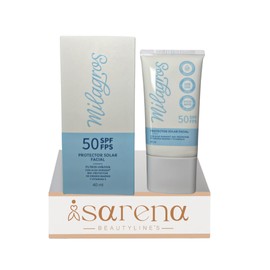 Isarena Beautyline´s Protector Facial Milagros 40ml Protector Solar sin Color Filtro UVA -UVB Sunscreen Matte Effect No Greasy Acabado Mate No Grasoso Colombia Skincare