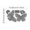 XMZZMX Patchwork Butterfly Metal Cutting Dies for Card Making, Paper