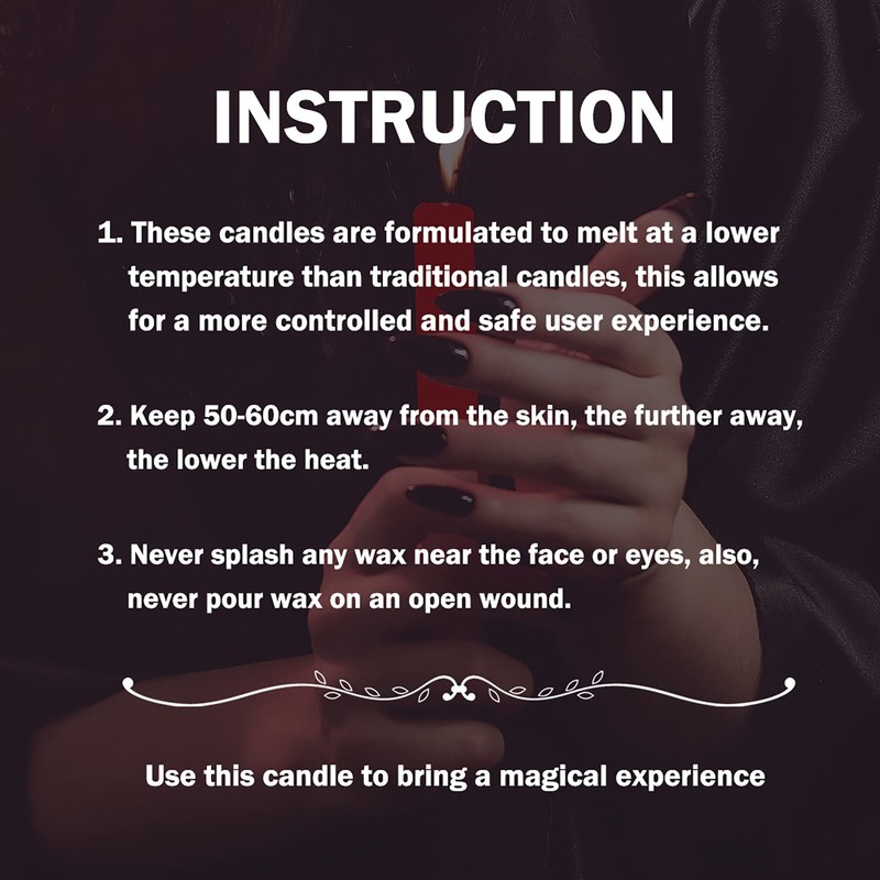 WEIHAI Low Temperature Candles, Wax Play Candles, Romantic Dripping Candle