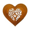Wind Chime for Outdoor Use in 3D Heart with Birds