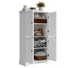 ChooChoo Bathroom Floor Cabinet, Modern Bathroom Storage Cabinet with 4