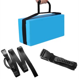 Jiakalamo Adjustable Carrying Strap, Heavy Duty Luggage Tie Down Strap with Durable Handles, Multifunctional Carrying Strap for Boxes, Furniture, Mattress and More