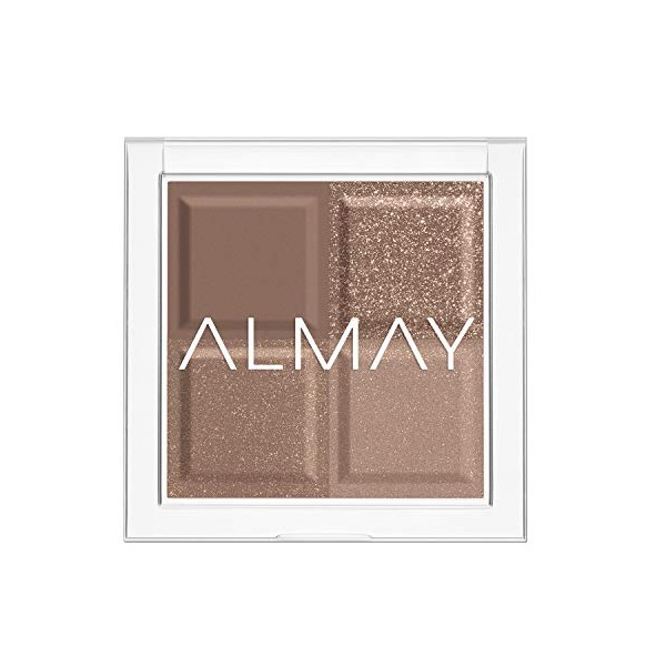 Eyeshadow Palette by Almay, Longlasting Eye Makeup, Single Shade Eye Color in Matte, Metallic, Satin and Glitter Finish, Hypoallergenic, 180 Ambition, 0.1 Oz