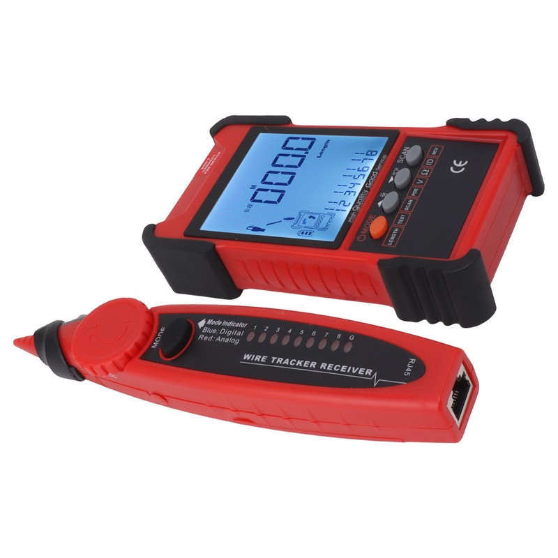 ET616 Network Cable Tester Multimeter Multifunctional Line Finder with LCD