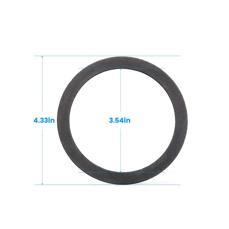 KONE Strainer Gasket Seal Ring, 2 Pack Foam Gray Washer