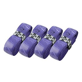 Karakal PU Super Multi Colour Grip Tapes – Tennis – Squash – Badminton (4 x Purple & White)
