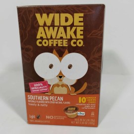 Wide Awake Coffee Pods 10-Pk Southern Pecan toasty & nutty, K Single Cup Brewer