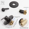 Matte Black Shower Faucet Set Bathroom Rainfall Mixer Shower System