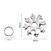 18 in 1 Stainless Multi-tool Snowflake Keychain Wrench Screwdriver Bottle