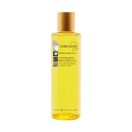 Terramar Aceite Tratamiento para el Cabello 3 en 1 Con Extractos Oleosos de Argán, Macadamia y Monoi de Tahití  120 ml  Regalo sorpresa               