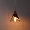 Mxsaoud Black Pendant Lights Kitchen Island,Black Pendant Light,Adjustable Wood Hanging