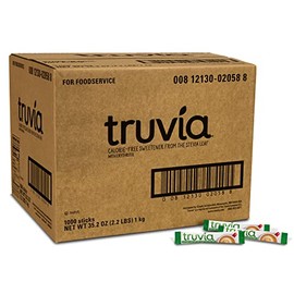 Truvia Calorie-Free Sweetener from the Stevia Leaf Stick Packet, 1000 count (35.2 oz Carton)