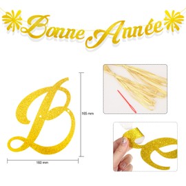 HOWAF Happy New Years Latex Balloons New Years Eve Banner for New Year Party Decoration Favor Supplies