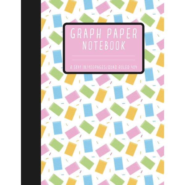 Graph Paper Notebook: 4x4 Quad Ruled Composition Book 8.5 x
