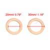 sourcing map Pack of 10 Rings for Car Copper Washer