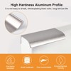MOROBOR Finger Edge Pull, 8pcs Concealed Handle Modern Style Drawer