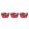3Pcs Diamond Grinding Shoes 30 Grits Trapezoid Concrete Floor Cutting