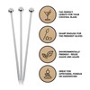 Cocktail Pick, 10pcs Cocktail Sticks Metal, Stainless Steel Fruits Sticks