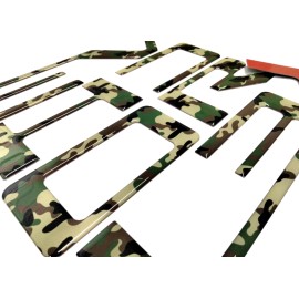 AFX-TRIMS 3D CAMOUFLAGE DOMED RAISED TAILGATE LETTERS FOR 2019-2025  SILVERADO