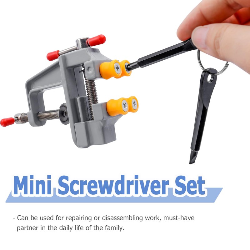 Mesee 8 Pieces Pocket Keychain Screwdrivers, Key Chain Flathead &