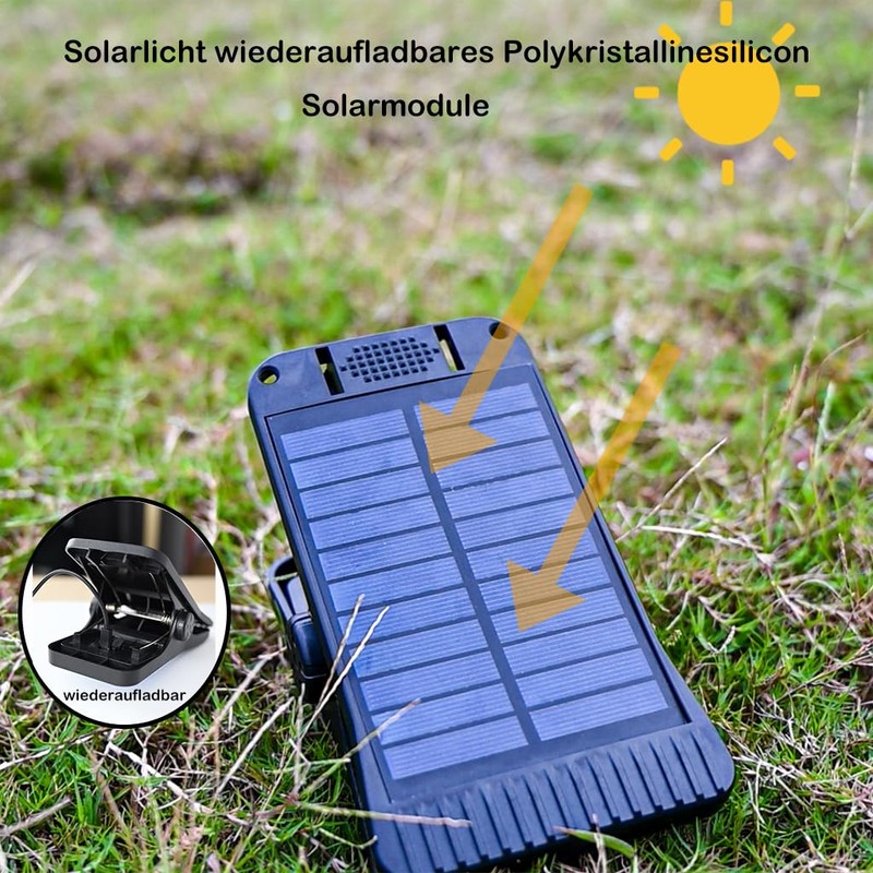 Hqynss Motion Sensor Solar Clip Lamp | Waterproof, Energy-Efficient Outdoor