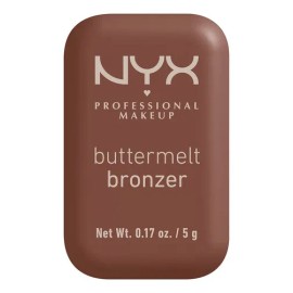 NYX Professional Makeup Buttermelt Bronzer Tono Do Butta, 5gr - Bronceador cremoso en polvo infusionado con manteca de karité, mango y almendras, dura hasta 12H, no se desvanece, fórmula vegana
