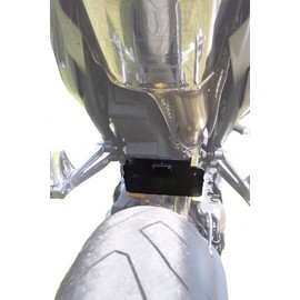 Fender Eliminator Kit fits Triumph 675 2006-2011 NO turn signals, SS sportbike motorcycle license plate mount with tag light by Bikelitez