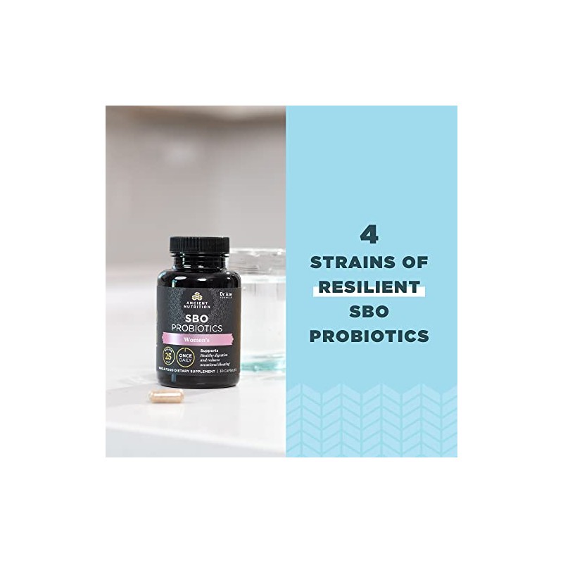Probióticos Mujeres Ancient Nutrition Once Daily Mujer Quilates Apoyo Digestivo