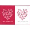 US Stamps 2015 SC#4955-4956 - Love Hearts Forever Stamps - Set  of 2 Single - VF