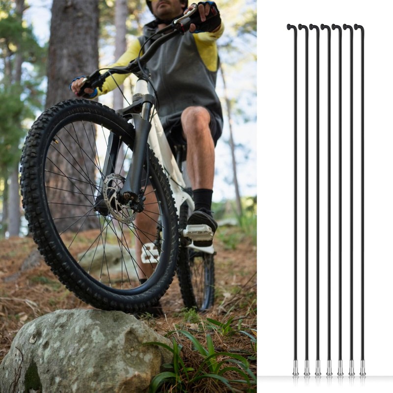VORCOOL 36Pcs 14G J Bend Bicycle Mountain Bike Steel with