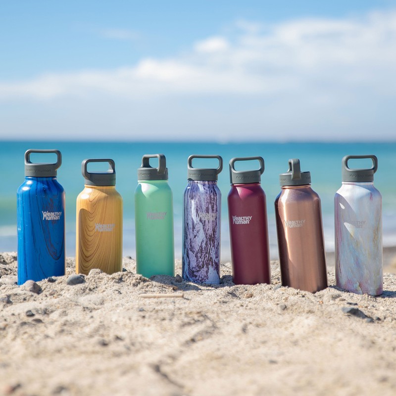 Healthy Human 32oz Insulated Stainless Steel Water Bottle Stein Cold