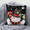 ChloropLastid Winter Christmas Snowman Throw Pillow Covers 18 x 18