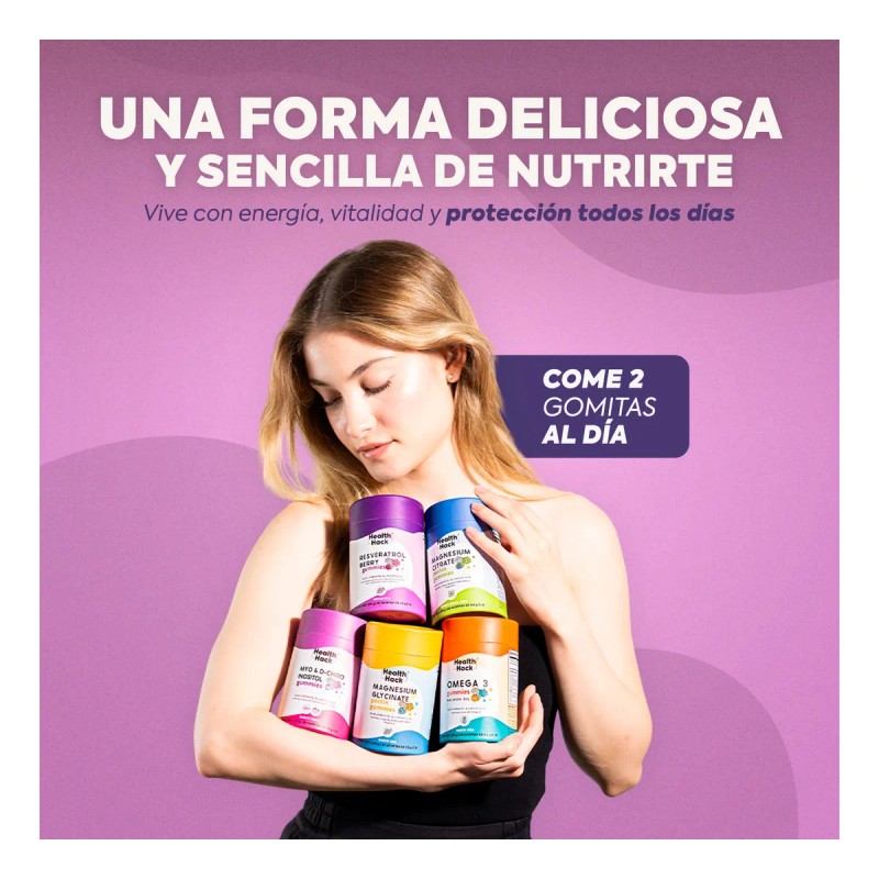 Resveratrol En Gomitas 60 Gummies Para 1 Mes Health Hack