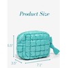 Yarnic Quilted Makeup Bag Puffy Cosmetic Bag, Quilt Travel Toiletry