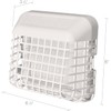 Deflecto Easy Clean Louvered Dryer Hood with Bird Guard, 4”