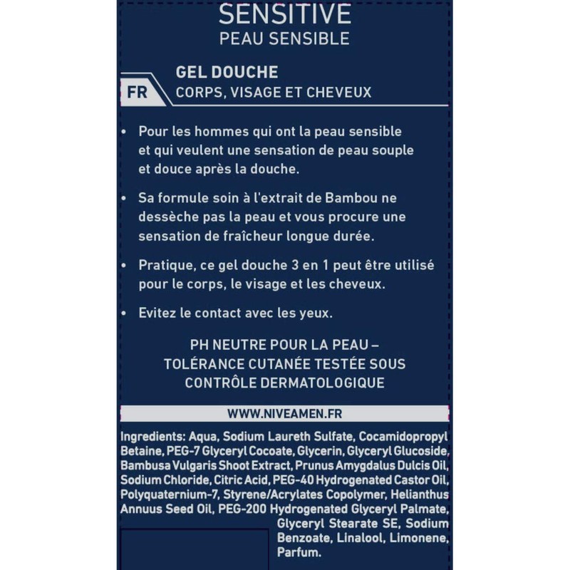 Nivea Gel Douche Sensitive