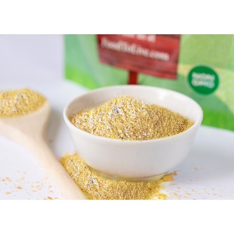 Food to Live Organic Old Fashioned Cornmeal Coarse, 12 Ounces