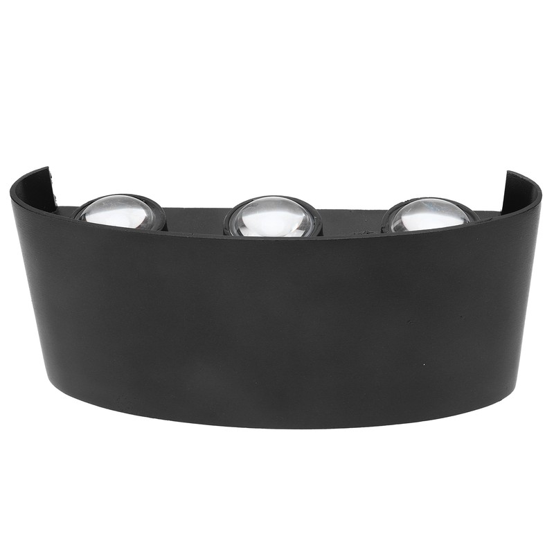 6W LED Wall Light Aluminium Black Shell Warm Light Up