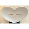 twelveNYC Set of 2 Porcelain Ceramic Heart Shaped Jewelry Trays