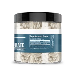 Earthborn Elements Creatine Monohydrate 200 Capsules, Pure & Undiluted, No Additives