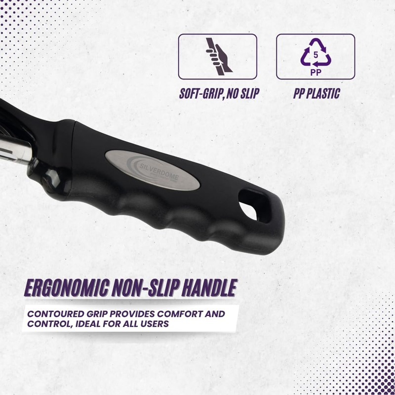Silverdome Premium Swivel Peeler- Super Sharp Stainless Steel Blades for
