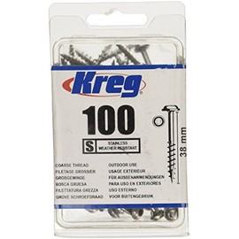 Kreg 726950 Stainless Steel Pocket-Hole Screws Coarse