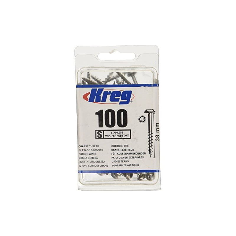 Kreg 726950 Stainless Steel Pocket-Hole Screws Coarse