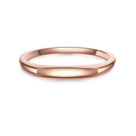 Glanzstücke München Women's Ring 925 Sterling Silver Rose Gold-Plated 18 Carat Silver Ring, 56