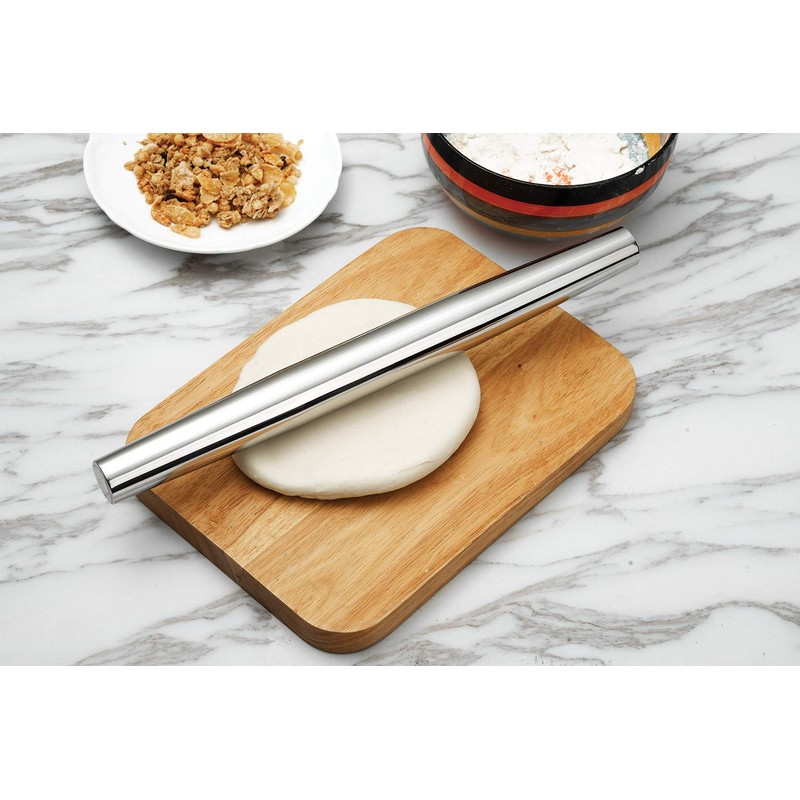 Fox Run Stainless Steel French Rolling Pin, 18" L x