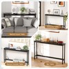 FAMIDGE 35'' High Behind Couch Table, Narrow Console Table with